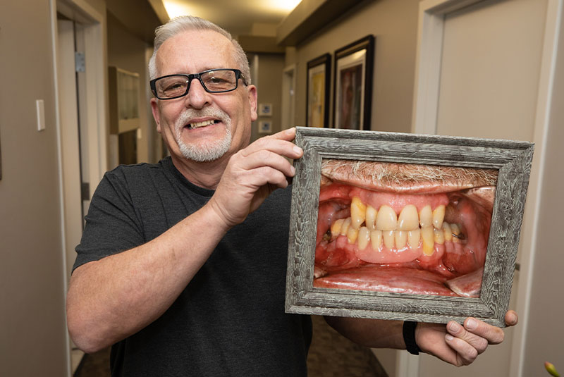 dental patient smiling