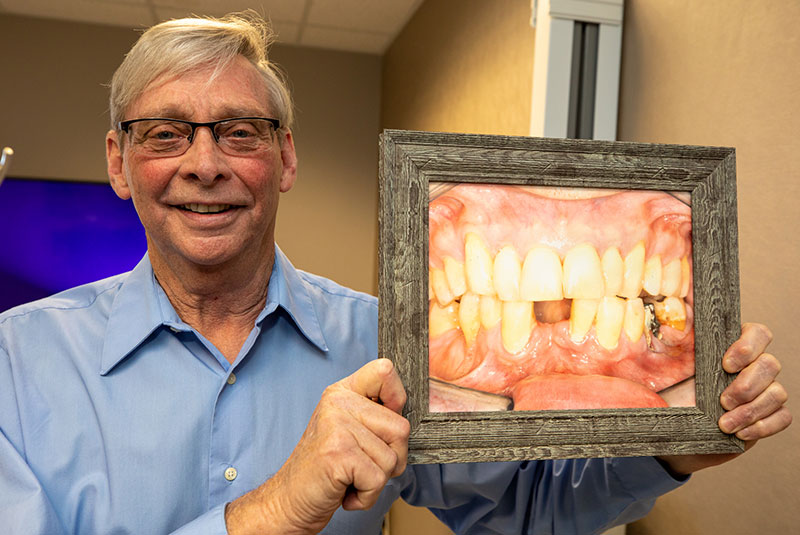 dental patient smiling